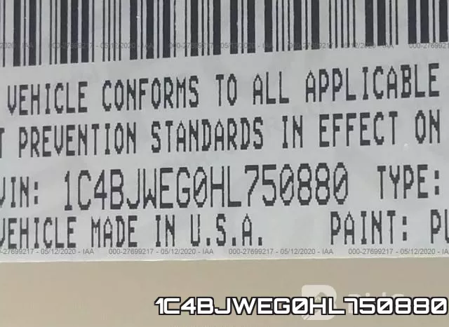 1C4BJWEG0HL750880