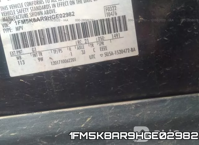 1FM5K8AR9HGE02982