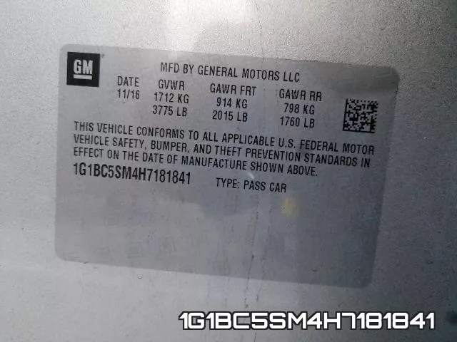 1G1BC5SM4H7181841