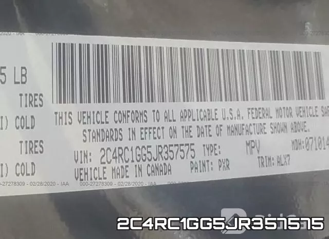 2C4RC1GG5JR357575