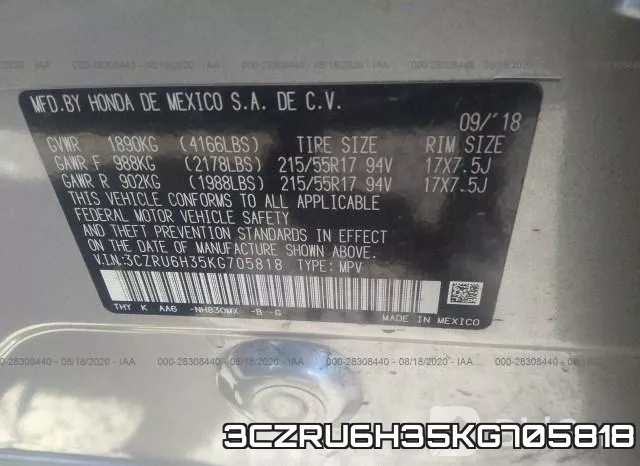3CZRU6H35KG705818