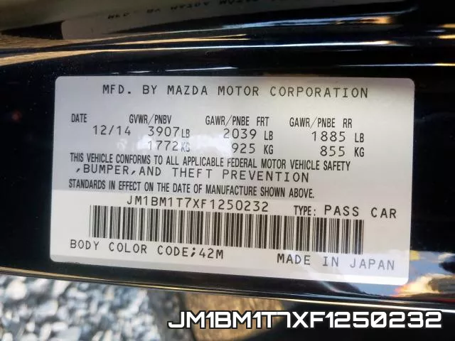JM1BM1T7XF1250232