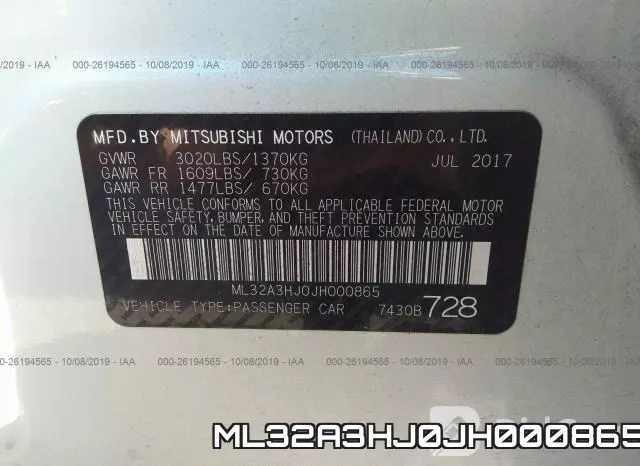ML32A3HJ0JH000865