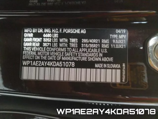 WP1AE2AY4KDA51078