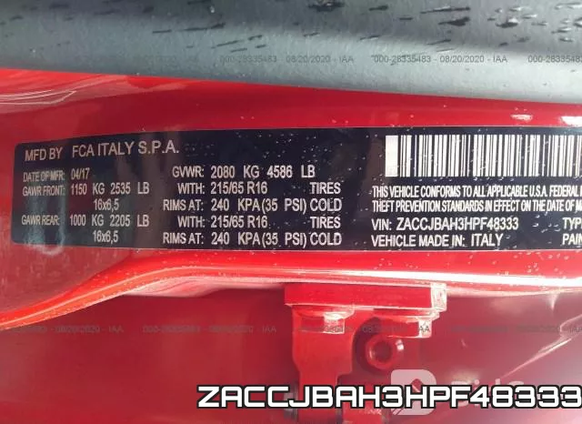 ZACCJBAH3HPF48333