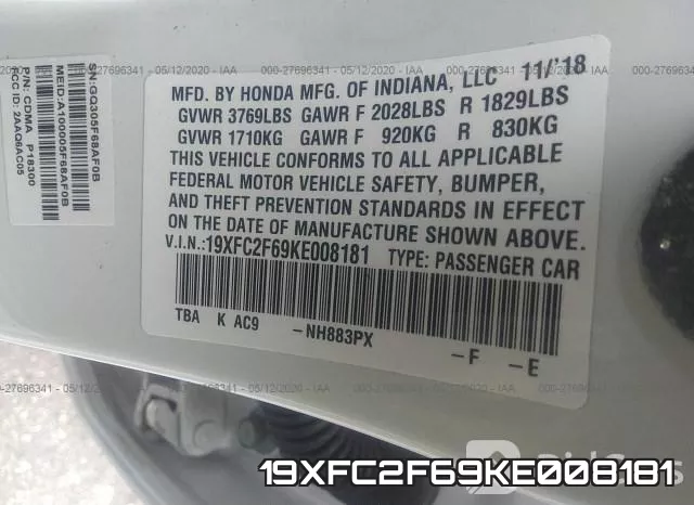 19XFC2F69KE008181