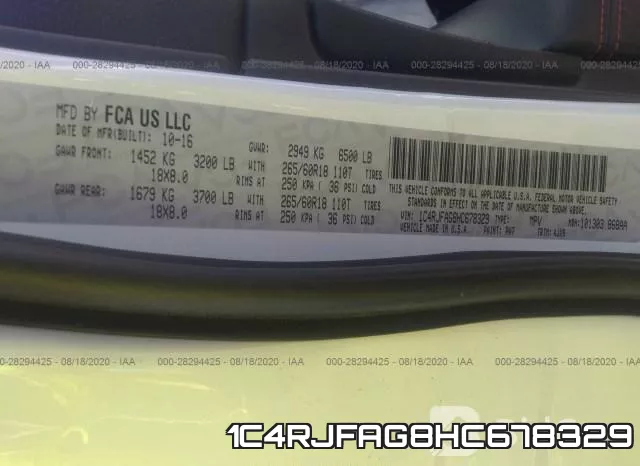 1C4RJFAG8HC678329