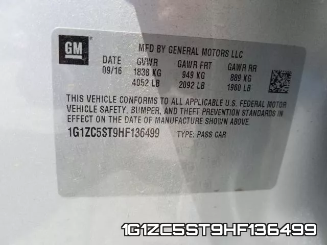 1G1ZC5ST9HF136499