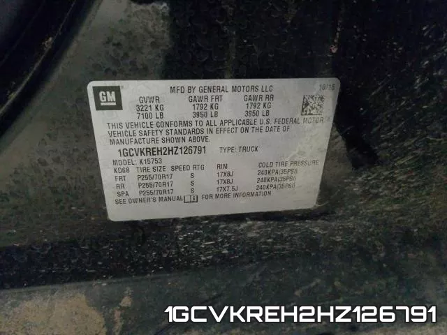 1GCVKREH2HZ126791