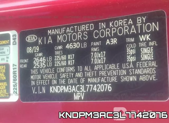 KNDPM3AC3L7742076