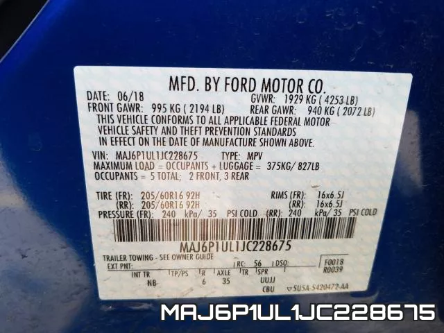MAJ6P1UL1JC228675