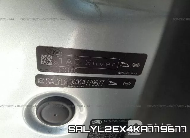 SALYL2EX4KA779677