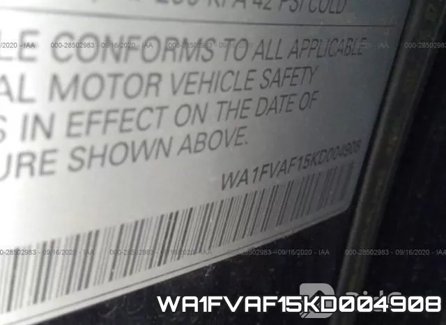 WA1FVAF15KD004908