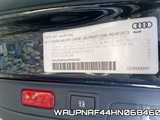 WAUPNAF44HN068460