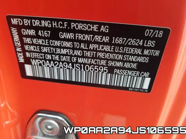 WP0AA2A94JS106595