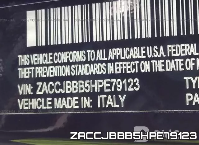 ZACCJBBB5HPE79123