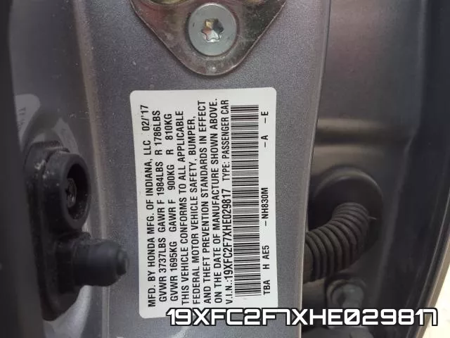 19XFC2F7XHE029817