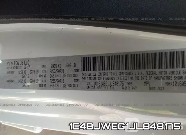 1C4BJWEG1JL848175