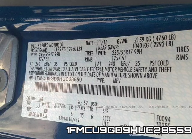 1FMCU9GD9HUC28559
