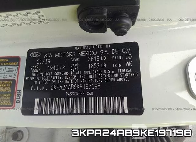 3KPA24AB9KE197198