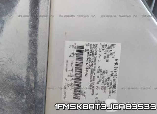 1FM5K8AT3JGA83533