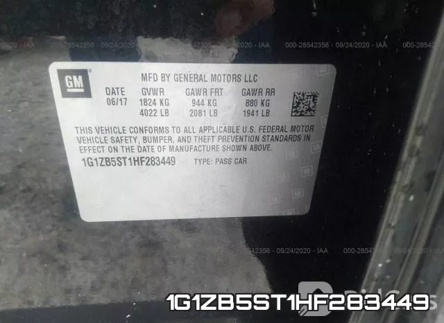 1G1ZB5ST1HF283449