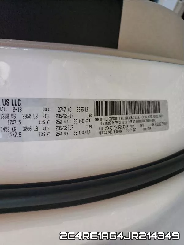 2C4RC1AG4JR214349