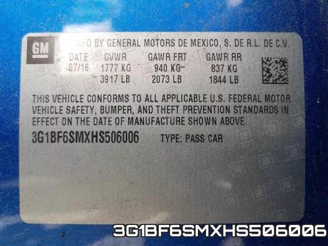 3G1BF6SMXHS506006