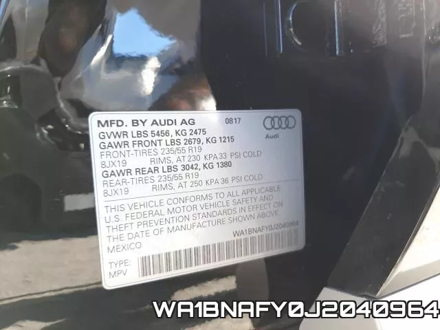 WA1BNAFY0J2040964