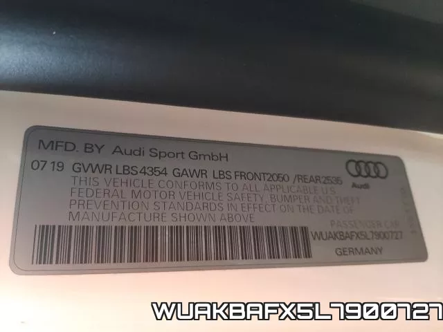WUAKBAFX5L7900727