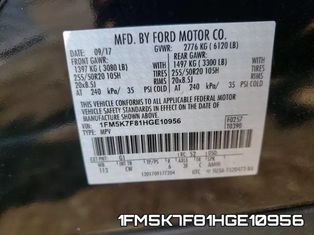 1FM5K7F81HGE10956