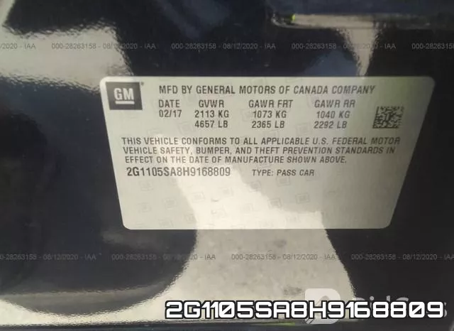 2G1105SA8H9168809