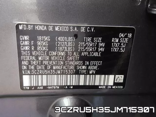 3CZRU5H35JM715307