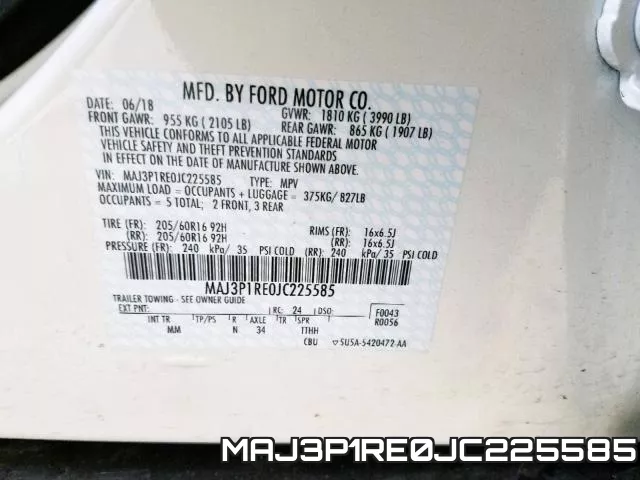 MAJ3P1RE0JC225585