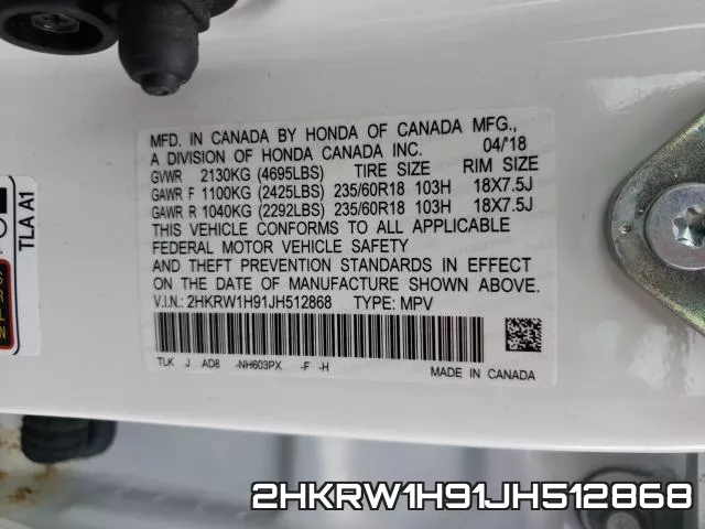 2HKRW1H91JH512868