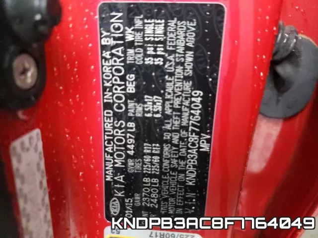 KNDPB3AC8F7764049
