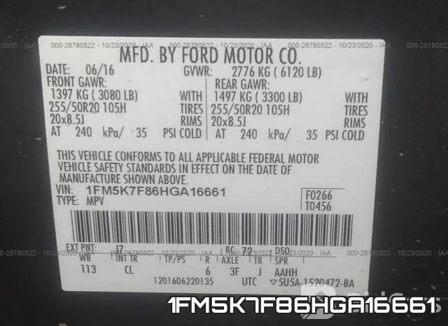 1FM5K7F86HGA16661