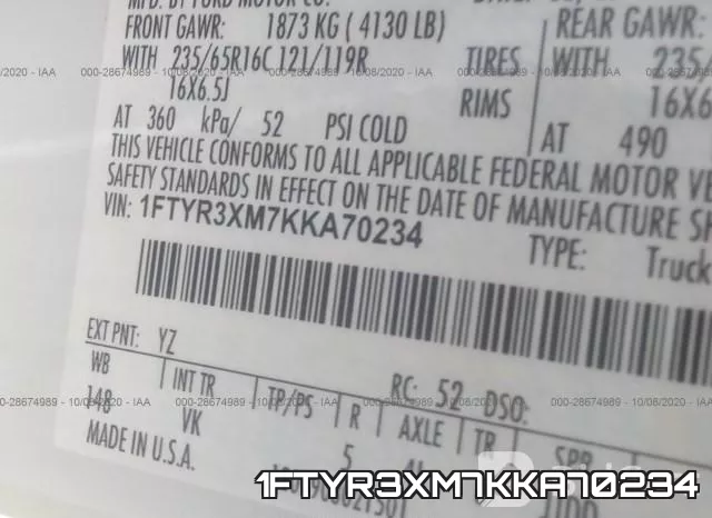 1FTYR3XM7KKA70234