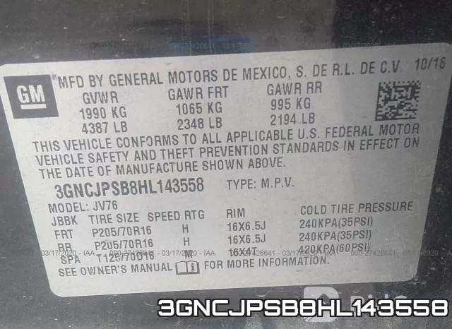 3GNCJPSB8HL143558