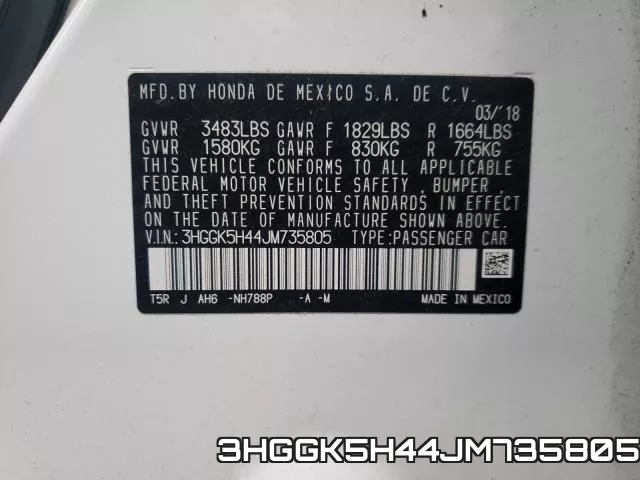 3HGGK5H44JM735805