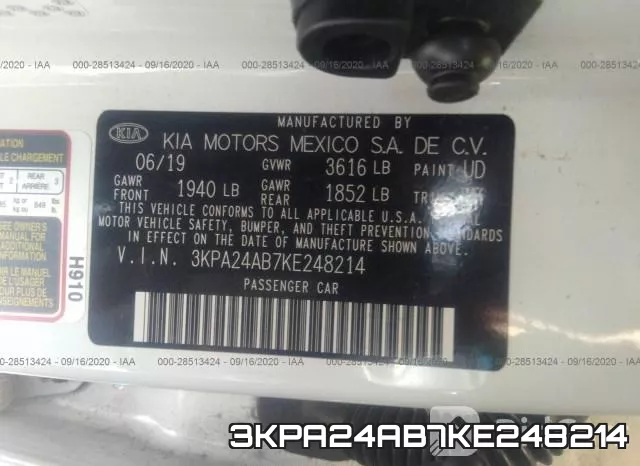 3KPA24AB7KE248214