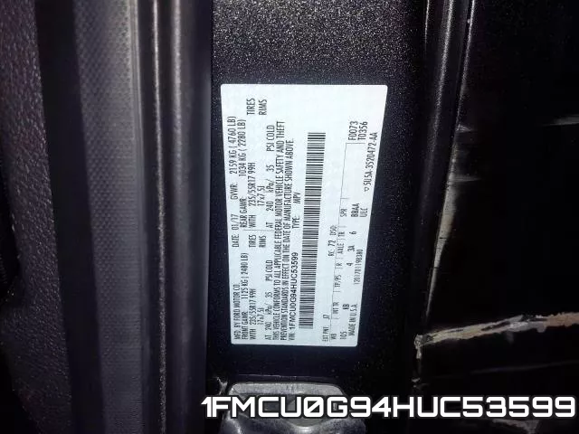 1FMCU0G94HUC53599
