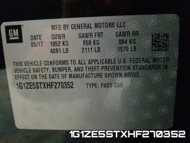 1G1ZE5STXHF270352