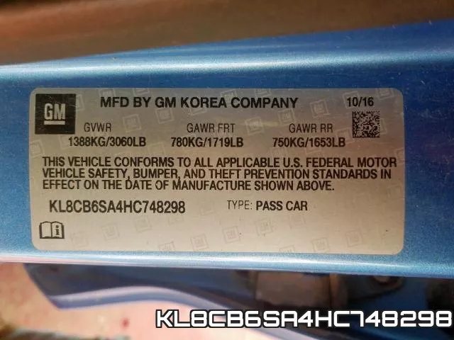 KL8CB6SA4HC748298