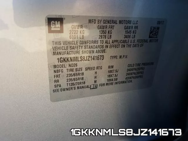 1GKKNMLS8JZ141673