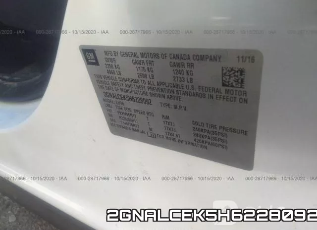 2GNALCEK5H6228092