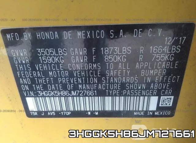 3HGGK5H86JM727661
