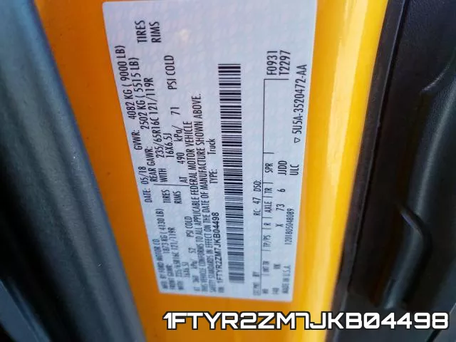 1FTYR2ZM7JKB04498