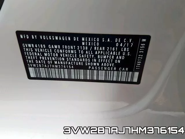 3VW2B7AJ7HM376154