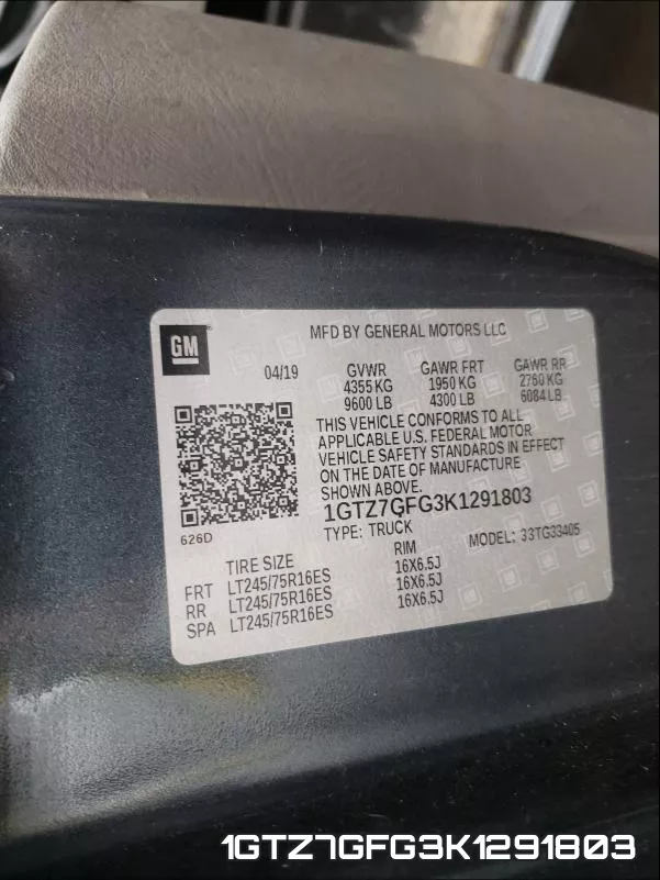 1GTZ7GFG3K1291803